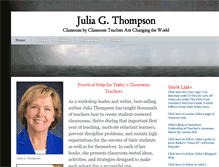 Tablet Screenshot of juliagthompson.com